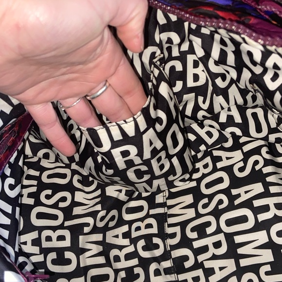 Marc Jacobs Large Purple Duffel Bag, Diaper Bag, Tote Travel Bag Lots of Pockets - Picture 12 of 14